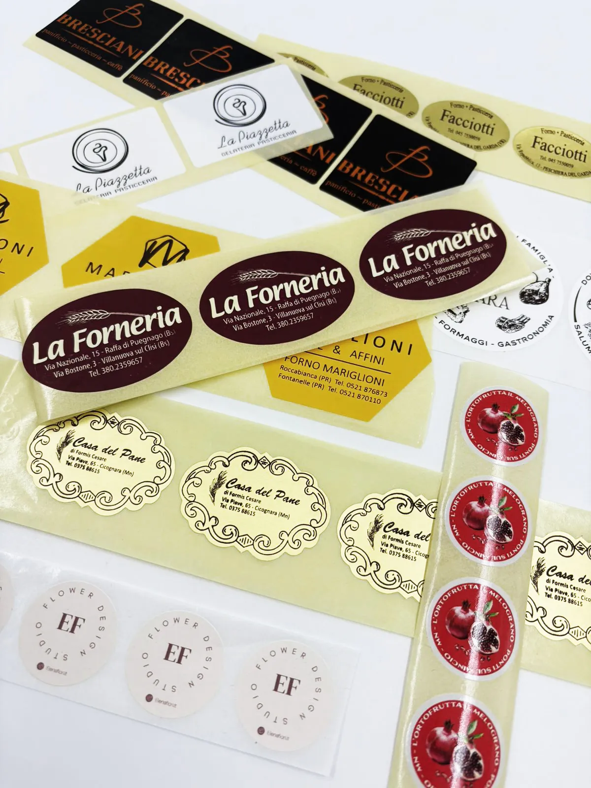 Etichette personalizzate