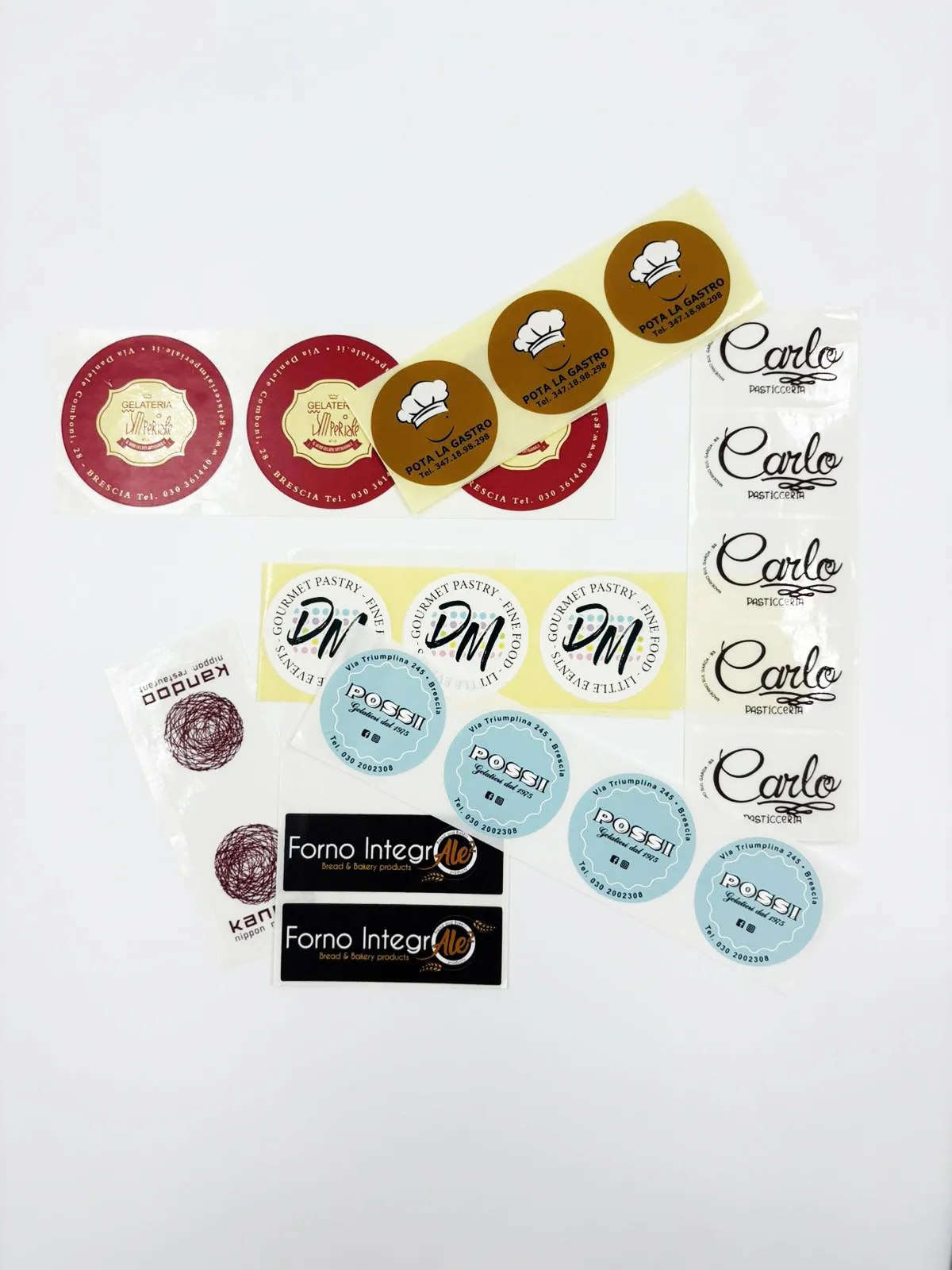 Etichette personalizzate