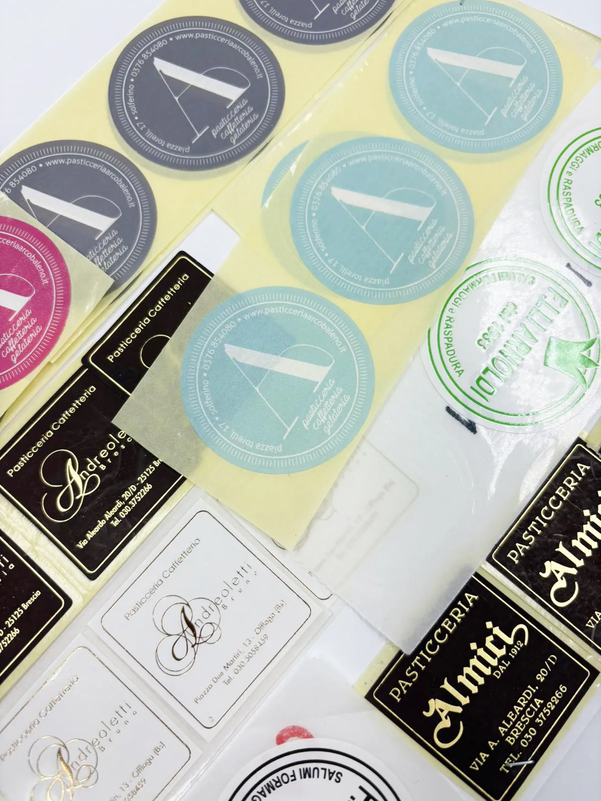 Etichette personalizzate