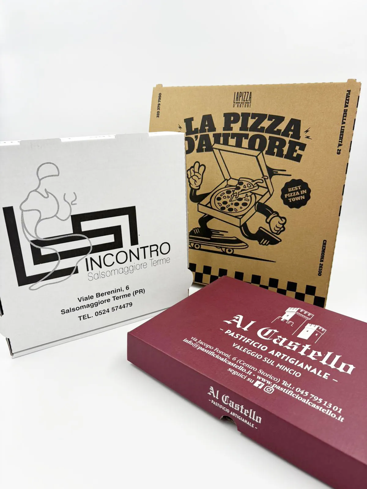 Scatole per pasta fresca e pizza personalizzate