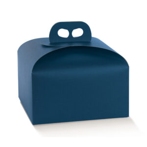 Portapanettone Fibra Blu Basso