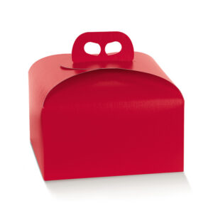 Portapanettone Fibra Rosso Basso