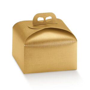 Portapanettone Seta Oro Basso